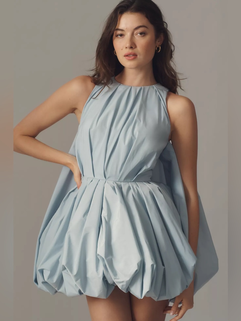 MAC DUGGAL
Sleeveless Taffeta Bubble Mini Dress
